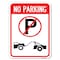 Signmission No Parking No Parking & Tow Truck Heavy-Gauge Alum Rust Proof Parking Sign, 18" x 24", A-1824-23818 A-1824-23818 - alternate 1